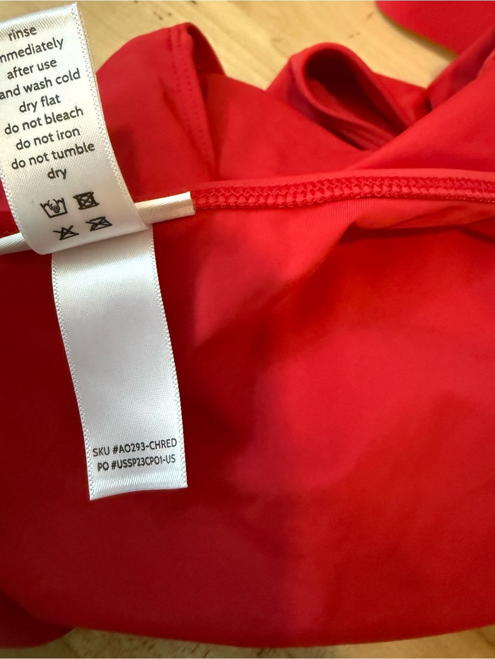 Andie Red One-Piece Swimsuit - Picture 8 of 8